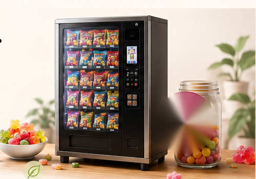 Süßwarenautomat mit Süßigkeiten